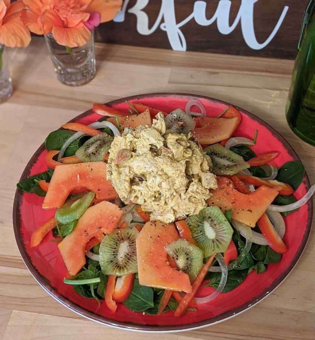 tropical curry chicken salad