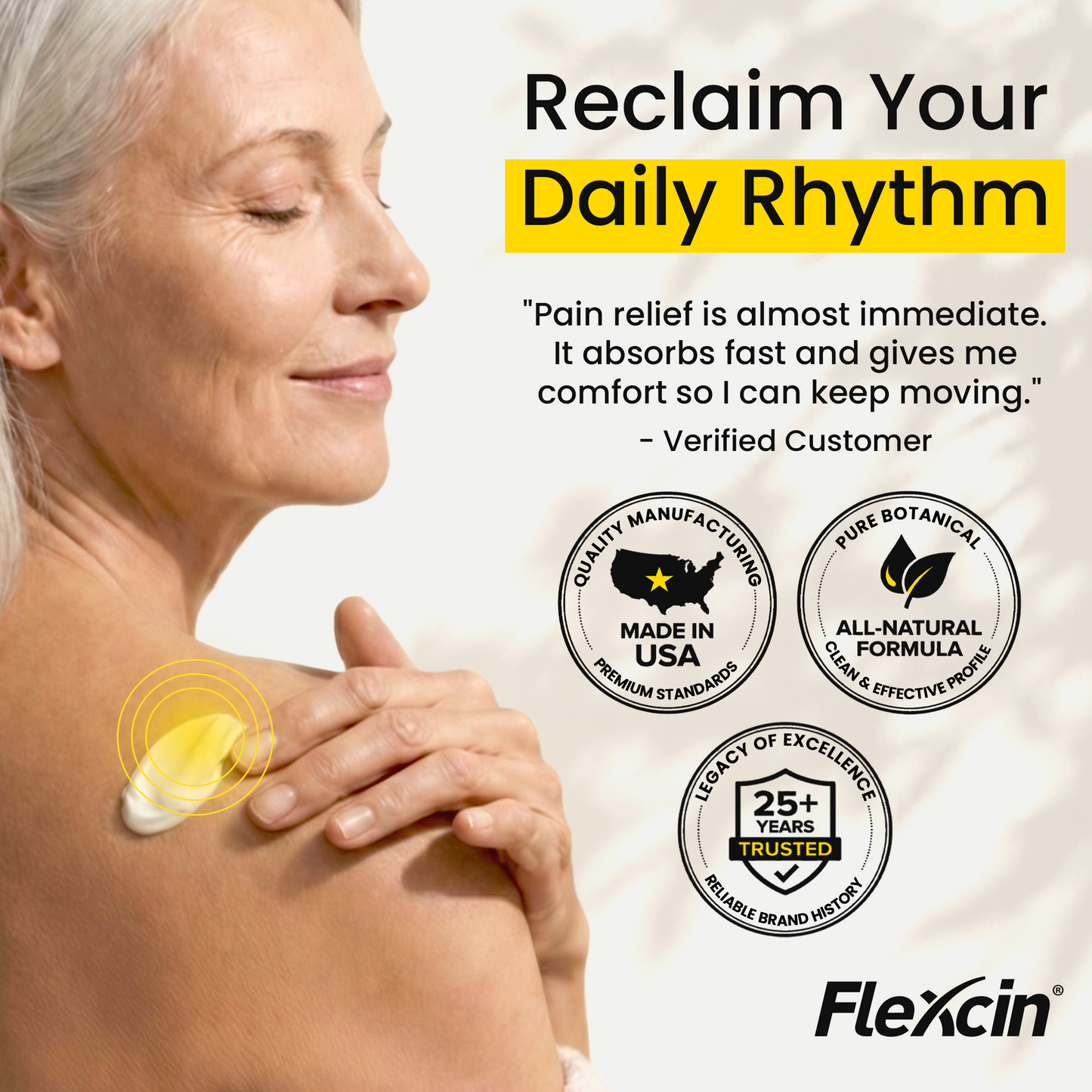 Flexcin Motion Lotion with CM8™ - All Natural Joint Pain Relief Lotion